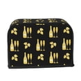 thumbnail image 2 of Sikiie Gold Bottles Toaster Covers 2 Slice Dustproof Toaster Cover Bread Machine Cover, Dustproof Cover - 11.4" x 7.5" x 7.9", 2 of 7