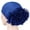 Sapphire Blue, variant on Travelwant Women Flower Elastic Turban Beanie Women Flower Elastic Head Wrap Chemo Cap Hat