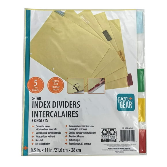 PEN+GEAR Pen + Gear Letter Size Index Dividers