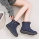 thumbnail image 5 of Botas de mujer de talla grande de invierno con relleno y botas cortas de terciopelo para mujer, zapatos de madre de lona, 5 of 6