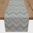 thumbnail image 3 of Creative Products Abstract Chevron Gray 16x90 Poly Twill Table Runner, 3 of 3