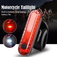 thumbnail image 4 of USB Rechargeable Motorcycle LED Taillight Red White Bright Safety Warning Light For Bicycle Helmet, 4 of 8