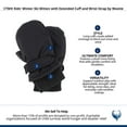 thumbnail image 5 of CTM Kids' Winter Ski Mitten with Extended Cuff and Wrist Strap by Wootie, 5 of 5