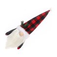 thumbnail image 2 of Cubierta de botella de vino Barba de Navidad Muñeca sin rostro Ropa a prueba de polvo Sombrero de cerveza puntiagudo universal Manga de botella Kits de decoración para fiestas Rejilla negra roja Yuarrent HA068242-01, 2 of 6