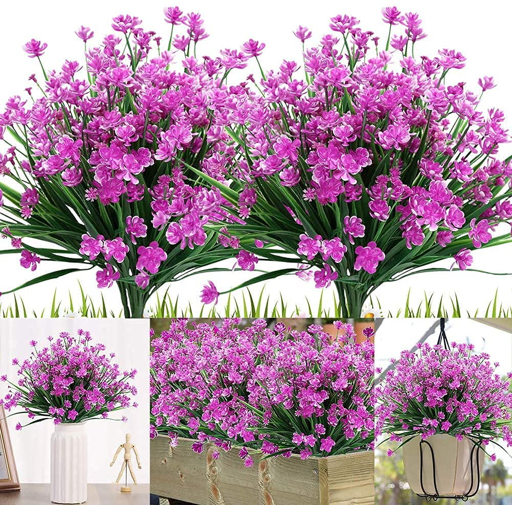 10pcs Artificial Camellia Flowers for Outside, UV Resistant Faux