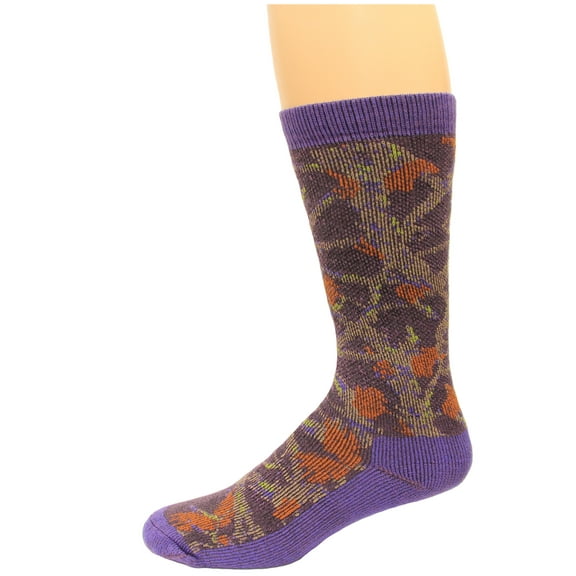 Carolina Ultimate Outdoor Obsession Merino Wool Blend 1 Pair, Purple Camo, Women's 6-9