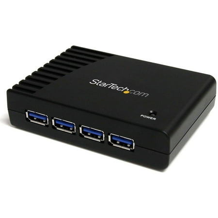 StarTech.com 4 Port Black SuperSpeed USB 3.0 Hub, 5Gbps