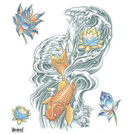 - Tattoo FX Temporary Extra Large Temporary Tattoo FX Koi of 3