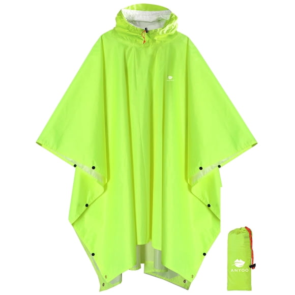 Poncho impermeable ANYOO ligero para adultos