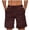 Wine, variant on ibiyuan Workout Shorts Men Mens Shorts Casual Gym Shorts Chinos Short Quick Dry Elastic Waist Sweat Shorts Men Drawstring Straight Leg Biker Shorts Women Summer Beach Golf Shorts