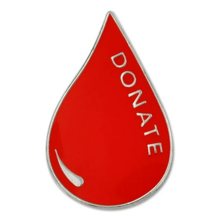 - Red Blood Donor Awareness Enamel Lapel Pin