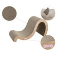 thumbnail image 5 of THE LICKER STORE Kona 27" Modern Cardboard Double-Sided Wave Cat Scratcher with Catnip, Oak Wood, CSR1013C, 5 of 7