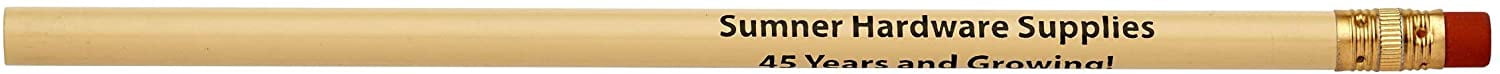 Pencil Guy Promotional Personalized Imprinted Round Pencils, Pack of 144 Wood Pencils