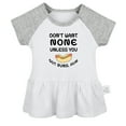 thumbnail image 1 of Don't Want None Unless you Got Buns Hun Funny Dresses For Baby, Newborn Babies Skirts, Infant Princess Dress, 0-24M Kids Graphic Clothes (Gray Raglan Dresses, 18-24 Months), 1 of 4
