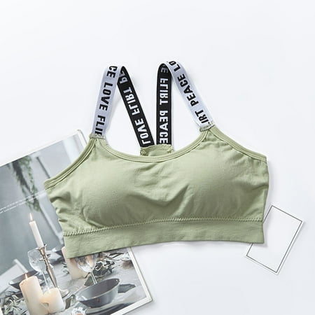 DondPO Going Out Tops for Women Corset Tops Women Sexy Sports Bra Tops Fitness Yoga Female Pad Sportswear Vest Tank Tops Sport Push Up Bralette Top Tank Top for Women Camisole Tops Green One Size