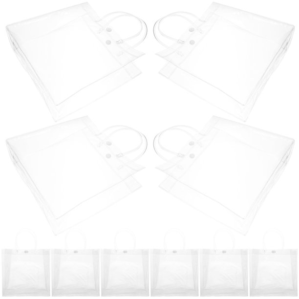 KAKOWELY 10 bolsas de regalo transparentes reutilizables, pequeñas, para envolver regalos