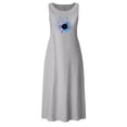 thumbnail image 4 of Birdeem Robe Longue d'Été Décontractée pour Femmes, Col Rond, Sans Manches, avec Poches, Vacances, Plage, 4 of 4