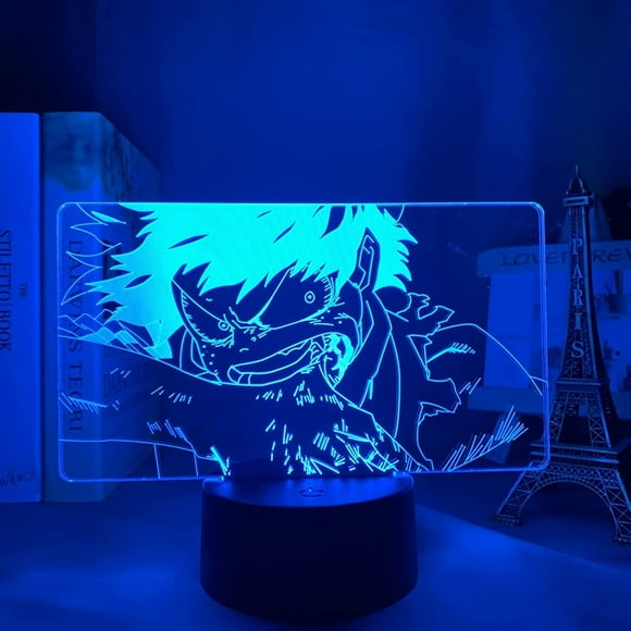 Night Light 3D LED Illusion Lamp Izuku Midoriya Deku Led Night Light Anime My Hero Academia 3D Lamp for Kids Bedroom Decor Deku 3D Lamp Birthday Gift