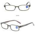 thumbnail image 3 of 6 Pairs Reading Glasses Anti Blue Light Rectangular Spring Hinge Readers, 3 of 3
