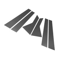 Unique Bargains 6 Pcs Door Pillar Window Trim for Kia Optima 16-20 Carbon Fiber Pattern Black