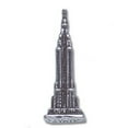 thumbnail image 1 of Sterling Silver 20" 1mm Box Chain 3D Empire State Building Pendant Necklace, 1 of 2