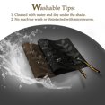 thumbnail image 5 of PiccoCasa Placemats PVC Non-slip Mats Rectangle Leaf Pattern, Coffee Color, 4pcs, 5 of 7