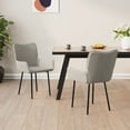 thumbnail image 1 of vidaXL Dining Chairs 2 pcs Light Grey Velvet, 1 of 5