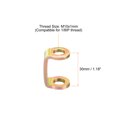 thumbnail image 2 of Unique Bargains M10x1mm Round Coupling Nut 30mm Threaded Tube Pipe Connector Extension Screw Rod Stud Extend Hardware 15 Pack, 2 of 5
