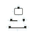 thumbnail image 3 of Nuk3y Senna Modern Square 4-Piece Bathroom Hardware Accessory Set, 3 of 11