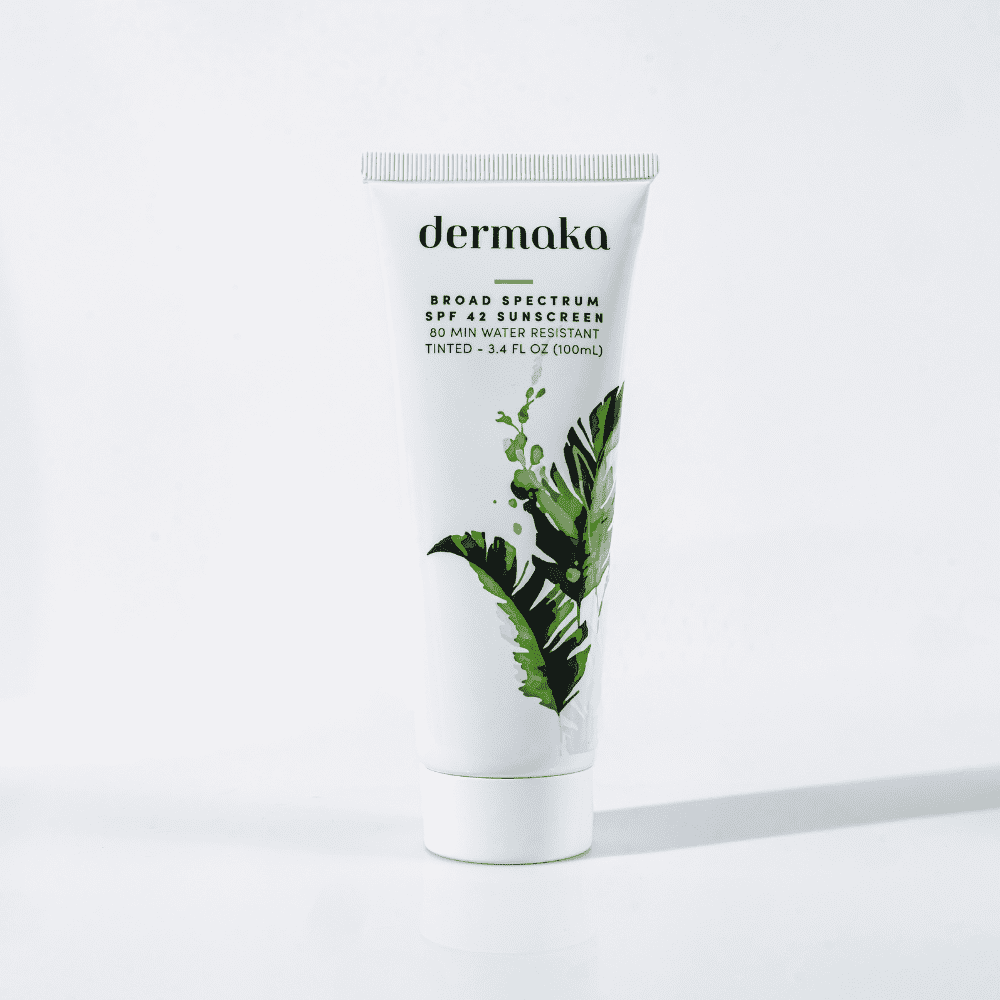 Dermaka Broad-Spectrum Sunblock SPF 42 Hydrating Water-Resistant 3.4 oz