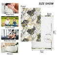 thumbnail image 2 of Bath Towels Cotton Face Towel Soft Absorbent Quick Dry for Bathroom 16"x28" White Gray Black Gold Marble, 2 of 7