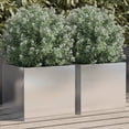 thumbnail image 1 of vidaXL Planters 2 pcs Silver 32x30x29 cm Stainless Steel, 1 of 5