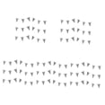 thumbnail image 4 of 5 Count Black Decor Decorations and White Checkered Pennant Banner, 4 of 8
