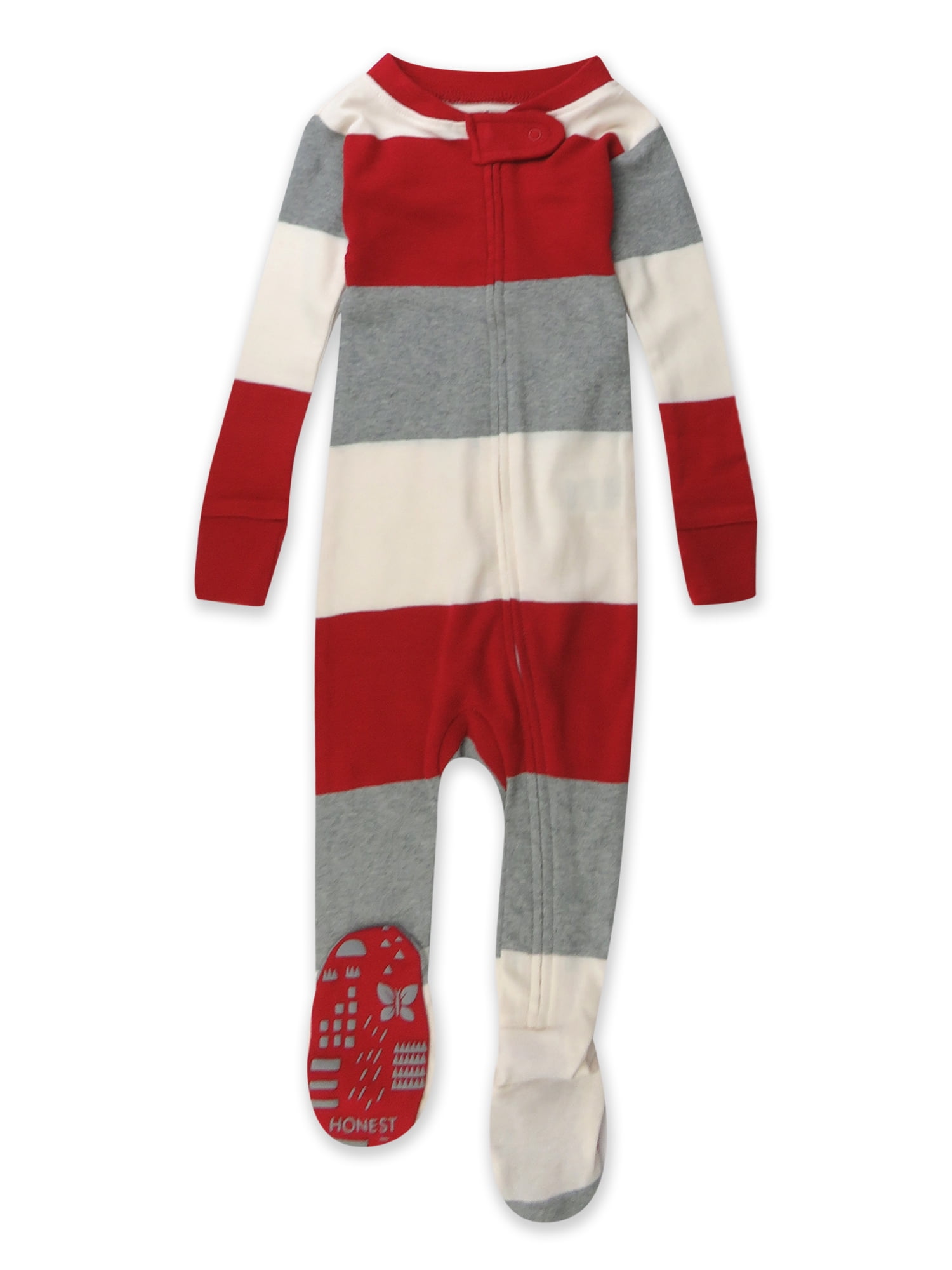 Unisex Baby Long Sleeve Reindeer Footed One-Piece Pajamas - Gymmies