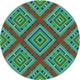 thumbnail image 1 of Ahgly Company Indoor Round Patterned Purple Jam Purple Area Rugs, 8' Round, 1 of 6
