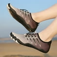 thumbnail image 3 of Zapatos acuáticos Aqua Shoes Zapatillas de buceo transpirables para caminar en el lago (45) Negro, 3 of 6