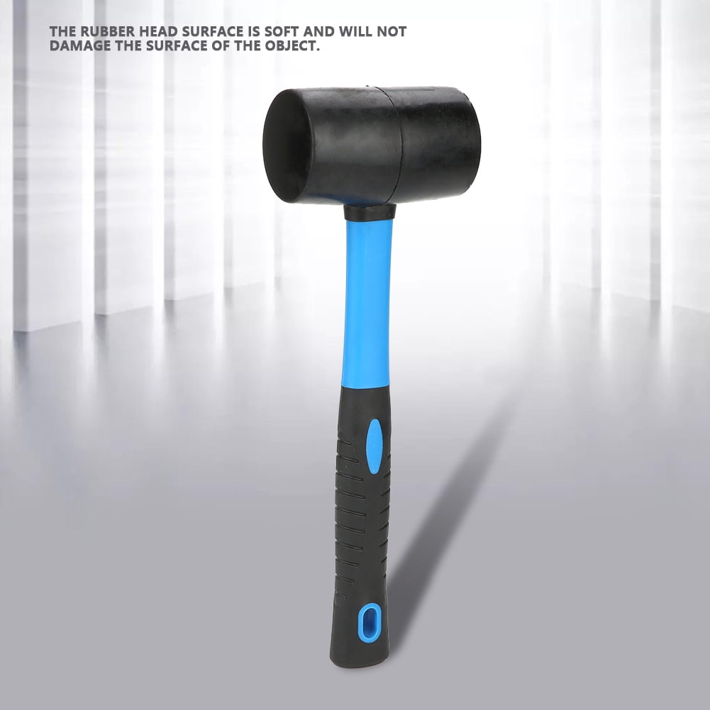 2 Side Hammer, Elastic Reduce Fatigue Buffering Rubber Hammer Ergonomic for Floor Tiles