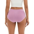 thumbnail image 3 of INSPIRE CHIC Women's Tummy Control High-Waisted Briefs Butt Lifter Full-Coverage Underwear M Purple, 3 of 4