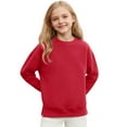 thumbnail image 7 of OGLCCG Girls Oversized Sweatshirt Kids Long Sleeve Crewneck Fleece Lined Cute Pullover Tops with Pockets Lightweight Fall Winter Shirts 5-14 Years, 7 of 7