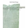 thumbnail image 5 of Abstract Orange Flower Linen Curtain Valance for Bedroom/Bathroom/Kitchen/Office/Living/Dining Room Windows,Ombre Green Vintage Watercolor Rod Pocket Topper Drapes Decorative Cafe Drapery Panel 42x12, 5 of 6