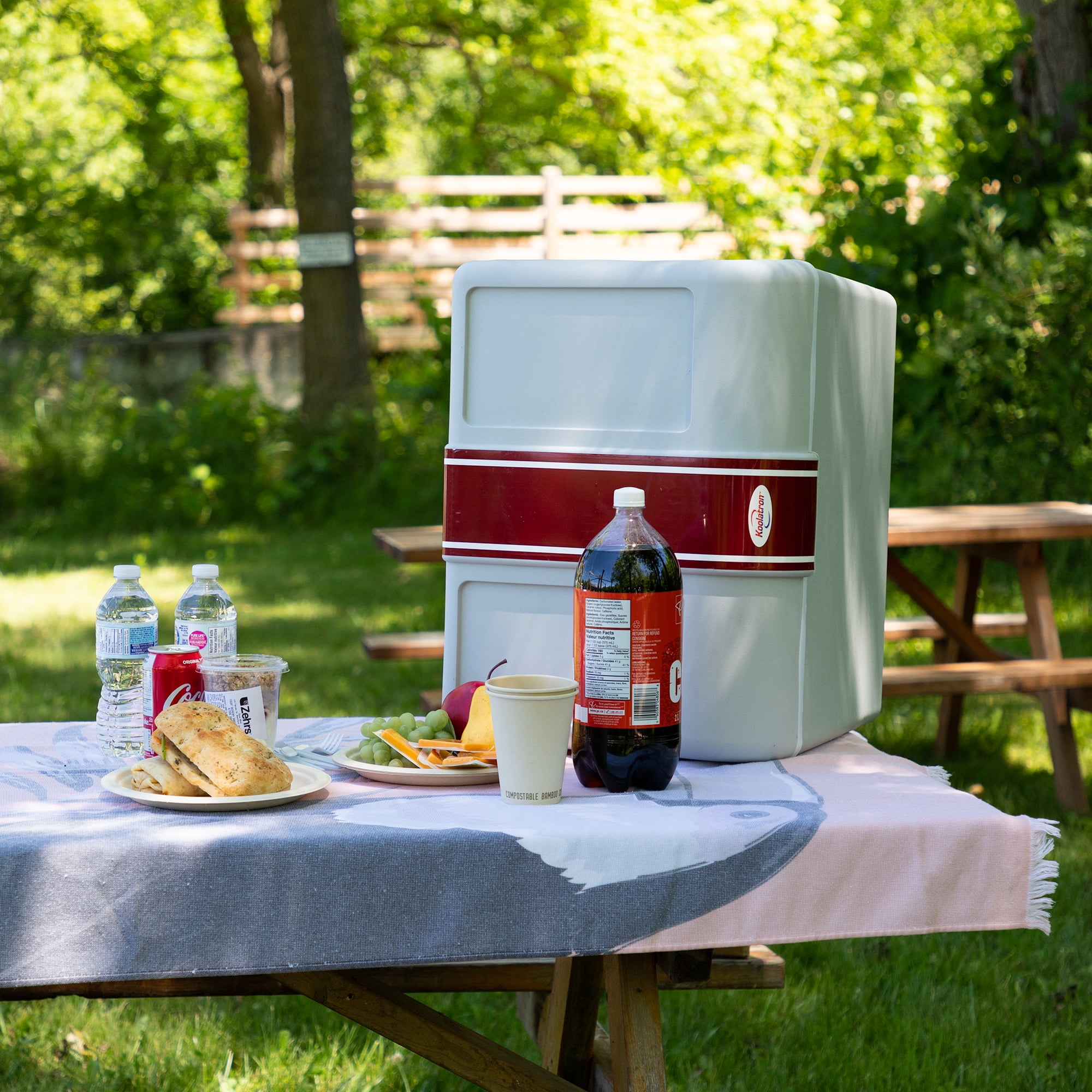 Koolatron 12V Electric Cooler/Warmer 42L (45 qt), Two-Way Design, Gray