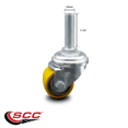 thumbnail image 2 of Low Profile Polyurethane 35mm Wheel 12mm Threaded Stem Caster Service Caster, 2 of 2