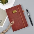 thumbnail image 1 of Home Decor Qwtwty English Imitation Leather Hard Cover One Page Per Day 2025 Calendar Planner, 1 of 6