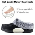 thumbnail image 5 of RockDove Women's Faux Fur Collar Moc Toe Clog Slipper, 5 of 7