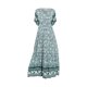 thumbnail image 3 of WILLBEST Faldas Para Mujer Vestido Largo Africano Con Estampado Floral De Manga Corta Estilo Bohemio Para Mujer, 3 of 3