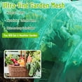 thumbnail image 3 of Garden Barrier Netting Tutuviw 6.6x10ft Plant Extra Fine Mesh Covers,Sun Net,Green Sunblock Mesh,Shade Protection Netting for Vegetable Fruits Flowers Row Cover Raised Bed Screen Against Birds Animal, 3 of 7