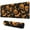 Halloween Spider Bat, variant on Long Mouse Pads for Desk,Halloween Skulls Pumpkins and Cauldrons Desk Mats on Top Of Desks, Desk Mouse Pad Extra Large with 3mm Non-Slip Base and Stitched Edge for Gaming,Office,Work,Home 31.5x11.8in