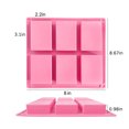 thumbnail image 3 of Silicone Soap Molds, EEEkit 6 Cavities DIY Handmade Soap Moulds, Rectangle Cake Pan Molds for Baking, Biscuit, Chocolate,Candy, Silicone Soap Bar Mold for Homemade Craft, Ice Cube Tray, Pink, 3 of 8