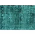 thumbnail image 1 of Ahgly Company Machine Washable Indoor Rectangle Oriental Turquoise Blue Industrial Area Rugs, 7' x 9', 1 of 4