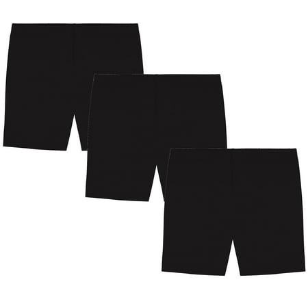 My Way Value Pack Girl s Solid Cotton Bicycle Short  Black Solid (2-16) price history on PriceWatchPro